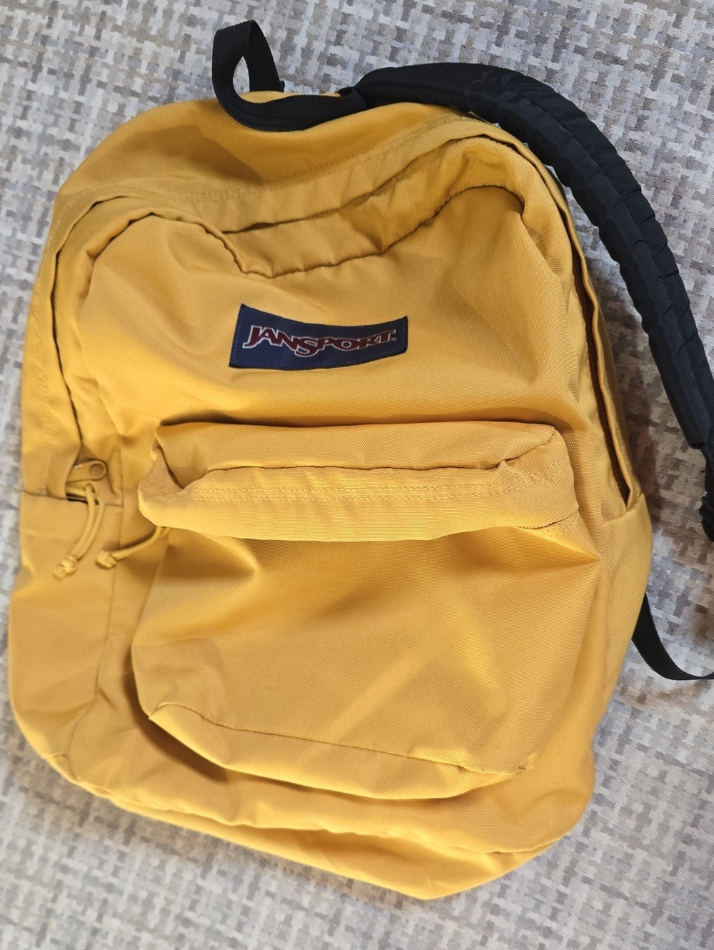 Jansport Yellow Classic Daypack with Black Straps